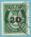 Noruega 1951-53.- Trompa sobrecargada. Y&T 340. Scott 329. Michel 378.