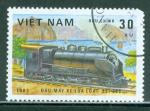 Vietnam 1983 Y&T 387 o Transport - Train - Type 30 xu Ancienne locomotive