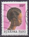 Timbre oblitr n 894(Yvert) Burkina Faso 1994 - Coiffure burkinab