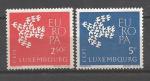 Europa 1961 Luxembourg Yvert 601 et 602 neuf ** MNH