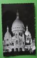 CP 75 Paris - La Basilique du Sacr Coeur la nuit (timbr 1953)