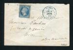 Rare lettre de Paris pour Nice ( 1864 ) - Cachet Etoile 31 Corps Législatif BLEU