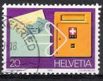 Suisse 1980; Y&T n 1110; 20c Chque postal, srie PTT