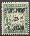 saint-pierre et miquelon - taxe n 15  neuf/ch - 1925/27