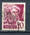 Timbre France BADE Baden 1948  Obl   N 34  Y&T   Personnage