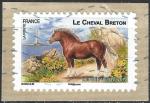 FRANCE - 2013 - Yt n A813 - Ob - Chevaux de trait : le cheval breton