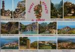 CORSE (20) - Divers aspect de la Corse (12 mini-vues), blasons, 1981