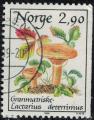 Norvge 1988 Champignon Lactarius deterrimus Lactaire pinettes Y&T NO 947 SU