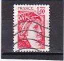 Timbre France Oblitr / 1980 / Y&T N 2102 - Type Sabine