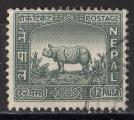 Npal 1959; Y&T 99; 12p,faune, rhinocros