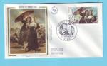 FDC FRANCE SOIE GOYA JOURNEE TIMBRE CHIEN 1981