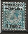 MAROC  BUREAUX ANGLAIS  ZONE FRANCAISE ANNEE 1918-32  Y.T N°9 OBLI 
