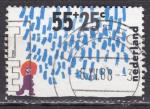 PAYS-BAS N 1323/5 de 1988 en srie complte oblitre timbre surtax (3 scans)