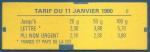 Carnet 9 timbres Briat 2.30 rouge N2614-C8 XVIe Jeux olympiques d'hiver neuf**