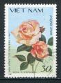 Timbre Rpublique Socialiste du VIETNAM 1987 Obl N 860  Y&T Fleurs Roses