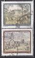 AUTRICHE "abbayes et monastres" les 2 timbres de 1990 oblitrs 