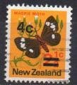 NOUVELLE ZELANDE N 539 o Y&T 1971 Papillons (Magpie moth)