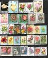 fleurs  timbres oblitrs  LOT 02 08 1.2 les scans 2 