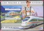 Bloc feuillet neuf ** n 1330(Yvert) Guine 2011 - Rail, train  grande vitesse