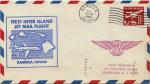 -U.A/USA -Entier avec cachet 1 liaison jet inter-les Hawaenne 1966- Sc UC36