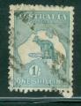 Australie 1912 Y&T10 oblitr Carte de l'le et kangourou