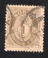 Norvge Oblitr rond Used Stamp Corne postale Postfrim 1 Ore