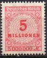 ALLEMAGNE REP DE WEIMAR N 298 *(nsg)  Y&T 1923    5 Millions