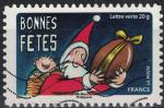 France 2014 Oblitr Used Stamp Bonne anne toute l'anne Bonnes Ftes Y&T 1053