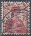 Suisse : n 131 oblitr anne 1909