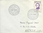 Lettre avec cachet commémoratif Xème salon philatélique d'automne - Paris - 1956