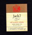 Ancienne tiquette d'alcool : Jack 7 , Old Scotch Whisky
