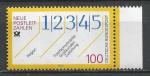 Allemagne - 1993 - Yt n 1491 - N** - Nouveaux codes postaux  5 chiffres