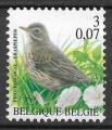 Belgique - 2000 - Yt n 2919 - Ob - Oiseaux : pipit farlouse