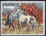 Timbre oblitr n 2026(Yvert) France 1978 - Tableau d'Yves Brayer, chevaux