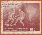 Chile 1962.- Mundial de Futbol. Y&T 211. Scott C247. Michel 608.