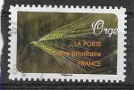 2017 FRANCE Adhesif 1450 oblitr ,cachet rond, crale, orge