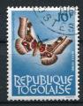 Timbre Rpublique du TOGO 1964 - 65   Obl  N 399   Y&T  Papillon