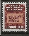 AEF COLONIES FRANCAISES  TAXE N4 neuf** Y.T cote 0.75  