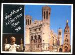 CPM neuve 69 LYON Visite du Pape Jean Paul II  Notre Dame de Fourvire  