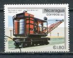 Timbre du NICARAGUA 1981  Obl  N 1172  Y&T  Trains Locomotive