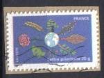 FRANCE 2011 - YT A 537  - Fte du Timbre 2011 - Le timbre fte la terre