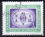 ROUMANIE N 2239 o Y&T 1966 Centenaire du systme mtrique en Roumanie