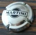 Capsule Argente avec lettres noires logo Martini