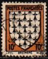 FRANCE - 1943 - Y&T 573 - Bretagne - Oblitr