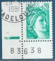 N1967 Sabine 0,20 meraude oblitr