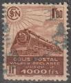 1942-43 CP 187A oblitr Colis postal 1F Valeur dclare, Chiffre fort, cote 7