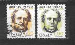 ITALIA YT n° 1119 1120 U. n° 1194 - 1195 Lorenzo Perosi 1972  USATO
