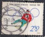 POLOGNE N 1327 o Y&T 1964 9 Jeux Olympiques d'hiver  Innsbruck (Luge)