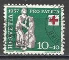 Suisse 1957; Y&T n 591; 10c+10 Pro Patria