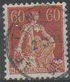 Suisse 1916 - Helvetia 60 c.